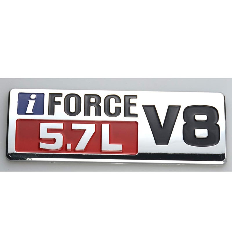 EmbRoom 2pcs IFORCE 5.7L V8 Badge Side Emblem, 3D Door Badge NamePlate Decals Stickers Replacement for IFORCE (Chrome Red) - Image 3